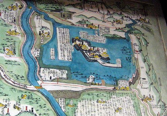 高松水攻め 歌川芳艶 作 「高松城水責之図」（武者絵）／ホームメイト